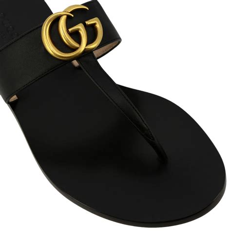 women's black gucci sandals|black gucci sandals for women.